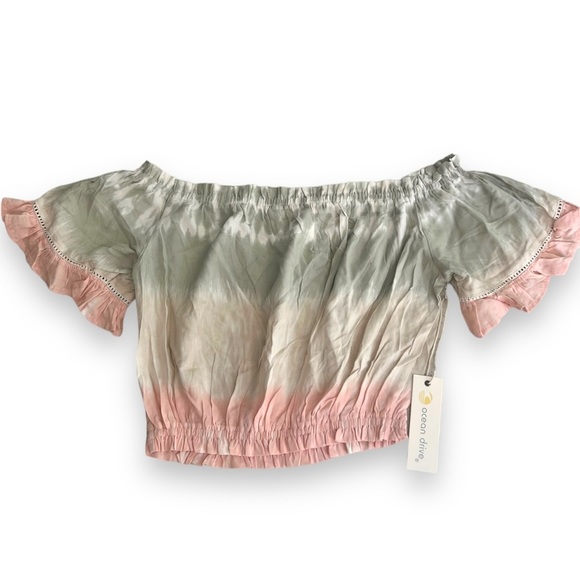Ocean Drive Tops - $5 each/ or 5 for $15 NWT OCEAN DRIVE OFF THE SHOULDER OMBRÉ CROP TOP